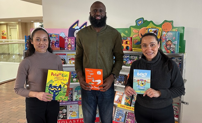 Marcus Avenue Preschool PA at Scholastic book fair