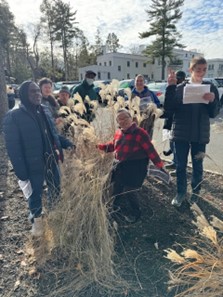 People supported by AHRC Nassau day services posing for a photo after spending the day at Wheatley Farms.